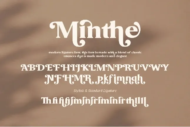 Minthe font