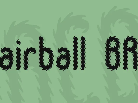 Hairball BRK font