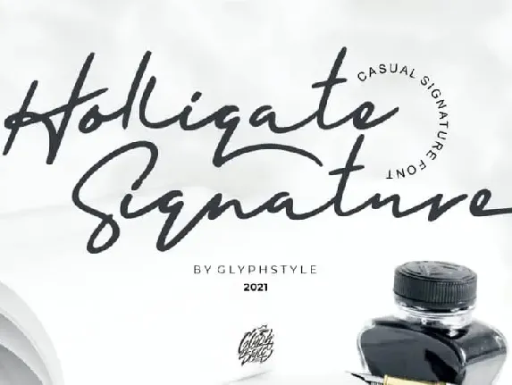 Holligate Signature font