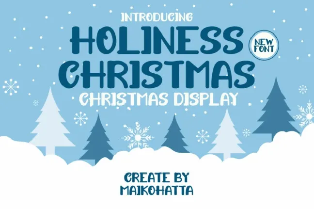 Holiness Christmas Display font