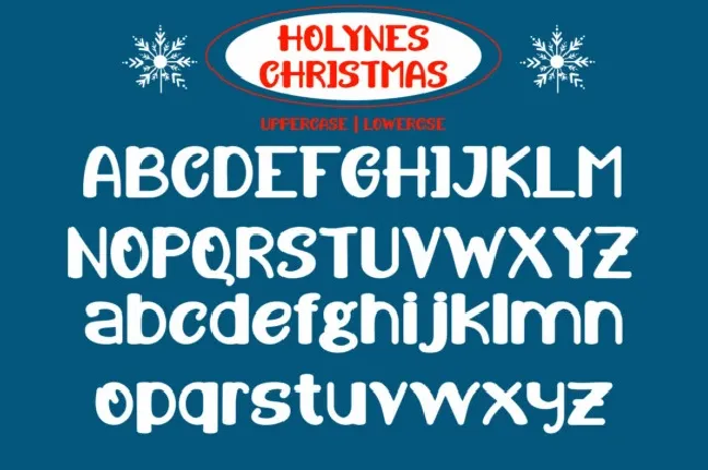 Holiness Christmas Display font