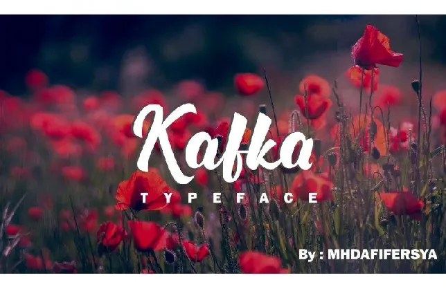 Kafka Script font