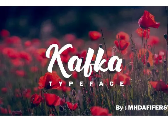 Kafka Script font