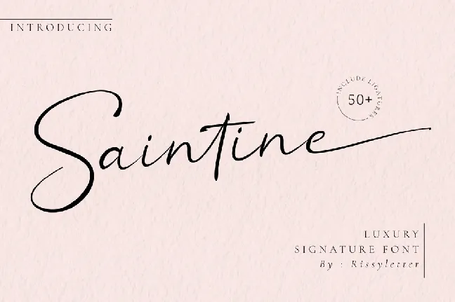 Saintine font