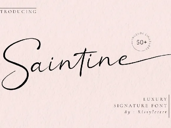 Saintine font