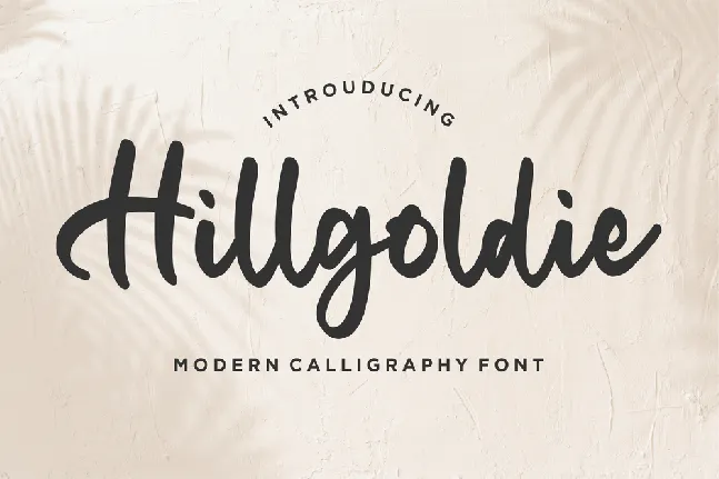 Hillgoldie font