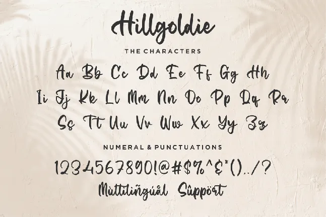 Hillgoldie font