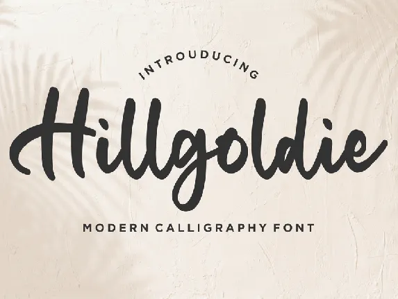 Hillgoldie font