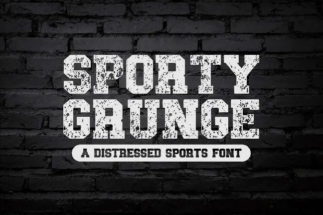 Sporty Grunge font