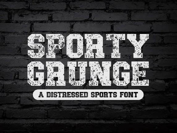 Sporty Grunge font