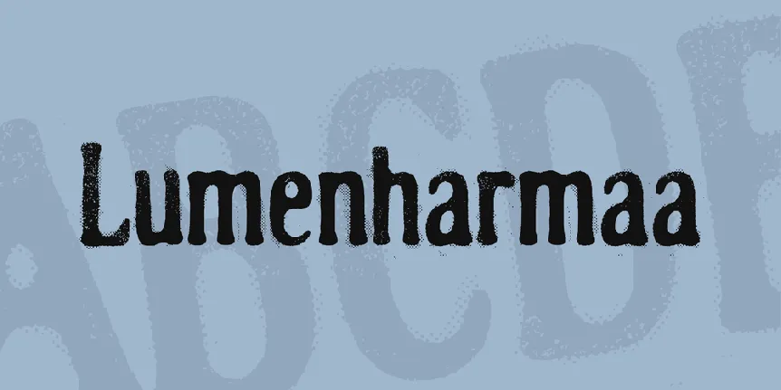 Lumenharmaa font