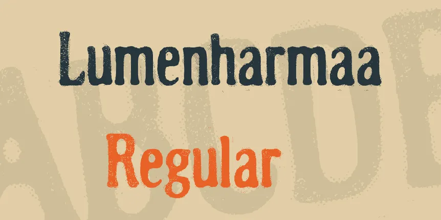 Lumenharmaa font