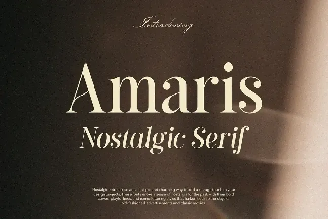 Amaris font