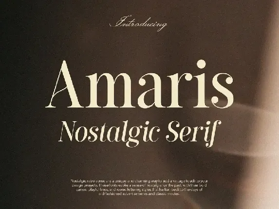 Amaris font