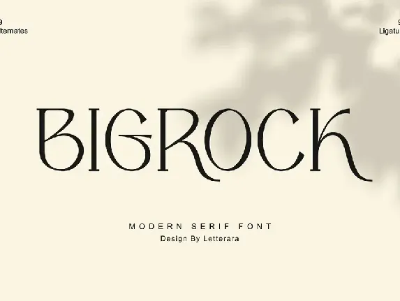 Bigrock font