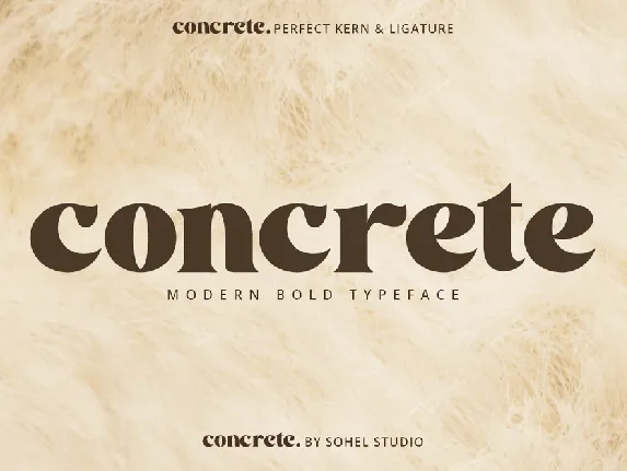 Concrete font