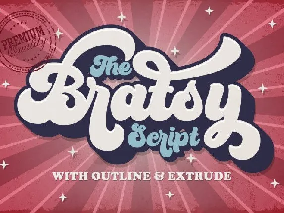 Bratsy Bold Script font