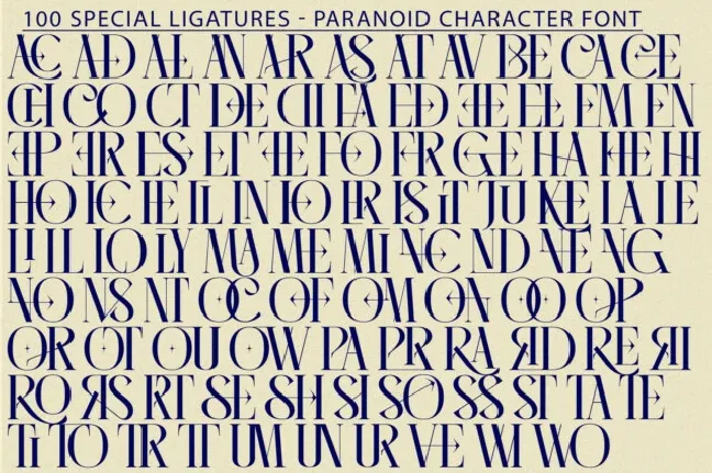 Paranoid Character font