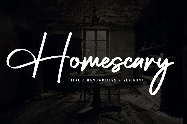 Homescary font