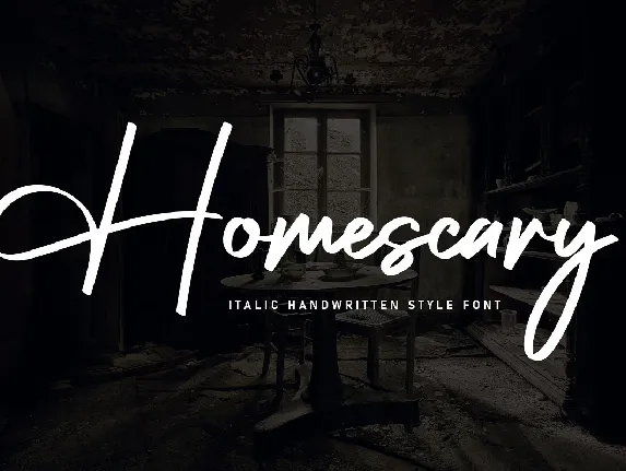 Homescary font