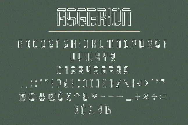 Asgerion font