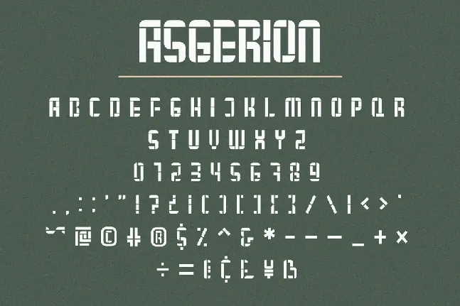 Asgerion font