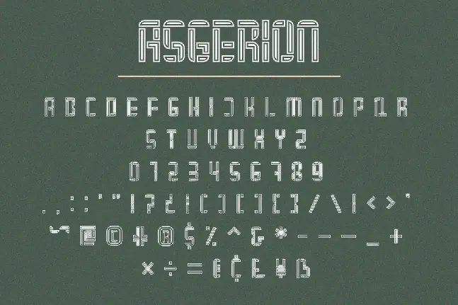 Asgerion font