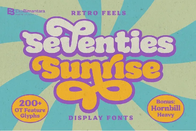 Seventies Sunrise Trial font