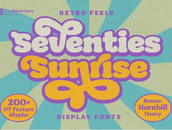 Seventies Sunrise Trial font