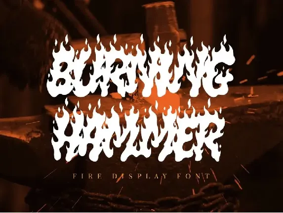 BURNING HAMMER font