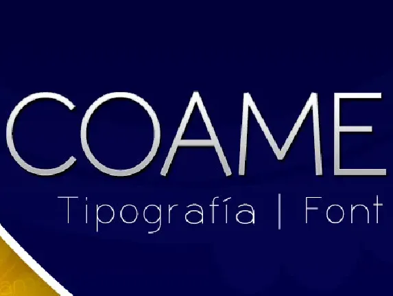 Coamei font