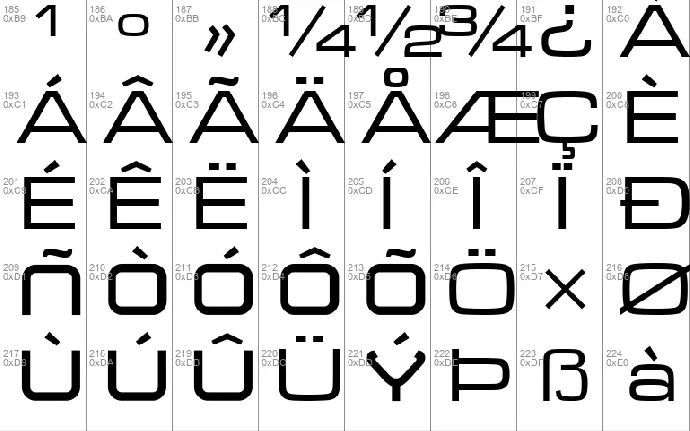 01 DigitMono font