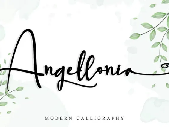 Angellonia Calligraphy font