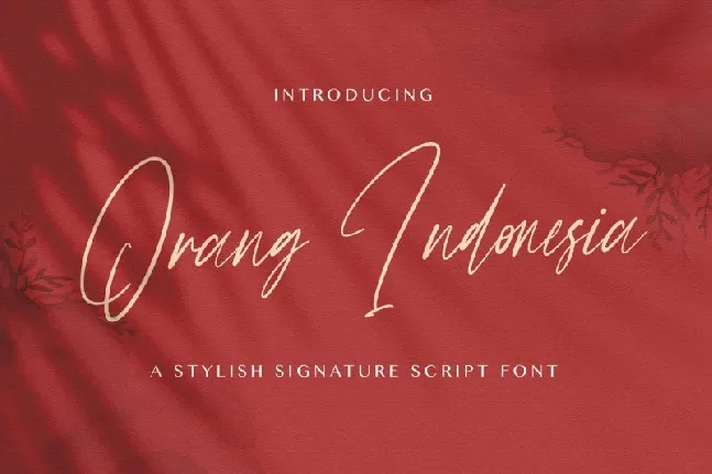 Orang Indonesia font