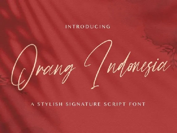 Orang Indonesia font