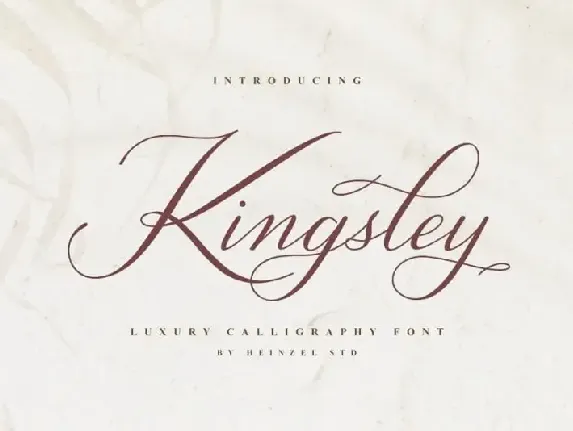 Kingsley Calligraphy font