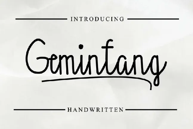 Gemintang Script font