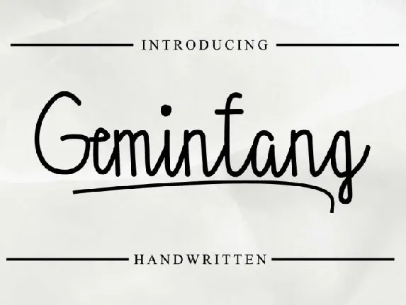 Gemintang Script font