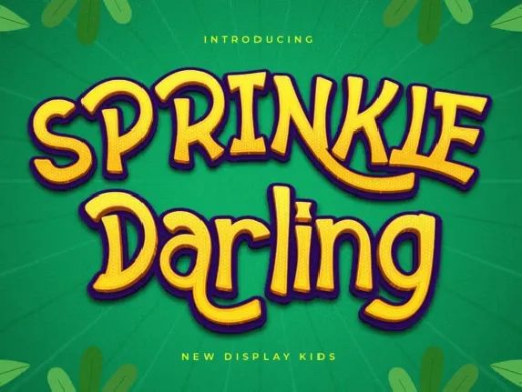 Sprinkle Darling font