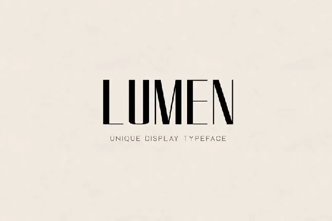 LUMEN Display Headline Typeface font