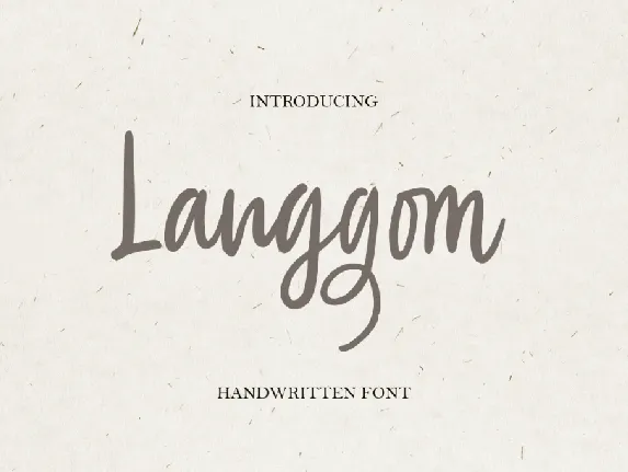 Langgom font