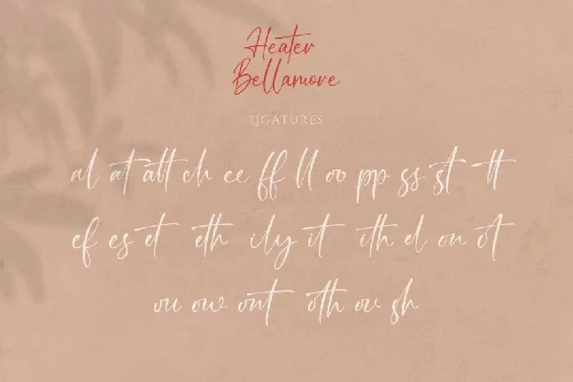 Heater Bellamore font