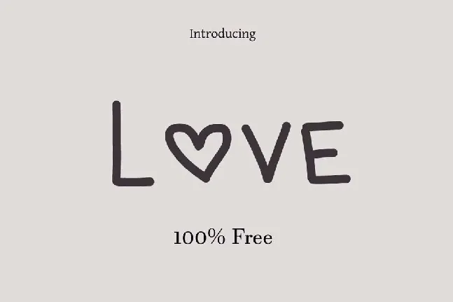 Love font