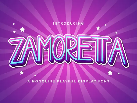 Zamoretta font