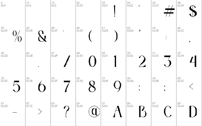 Arcadian font