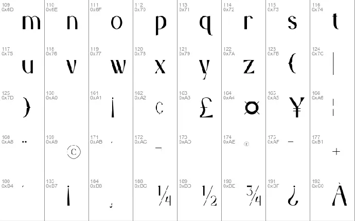 Arcadian font