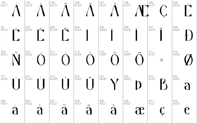 Arcadian font