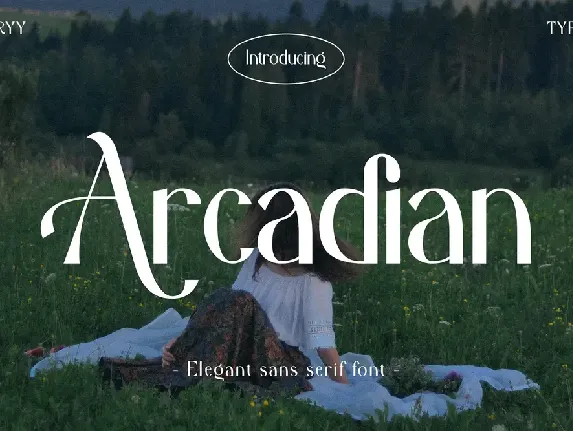 Arcadian font