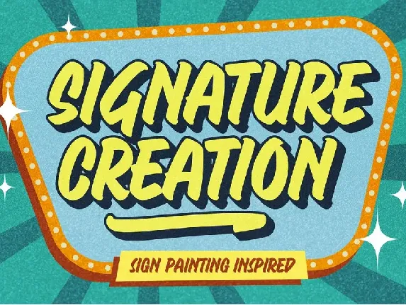 Signature Creation font