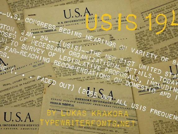 USIS 1949 font